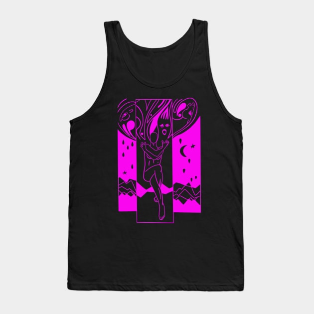 Psychedelic Drawing - Minimal Tank Top by isstgeschichte